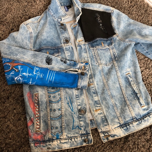 The most amazing painted jeans jacket ever!!! - Picture 4 of 10